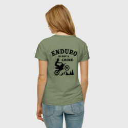 Женская футболка хлопок Enduro is not a crime - фото 2