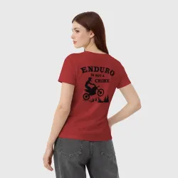 Женская футболка хлопок Enduro is not a crime - фото 2