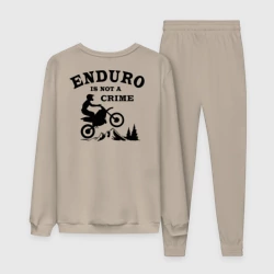 Женский костюм хлопок Enduro is not a crime