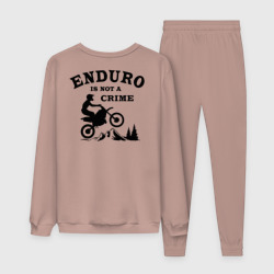 Женский костюм хлопок Enduro is not a crime