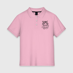 Женское поло хлопок Величественный тигр