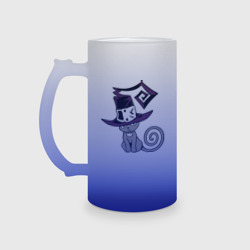 Кружка пивная матовое стекло Кошка-Ведьма