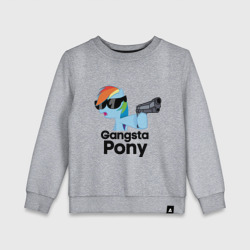 Детский свитшот хлопок Gangsta pony