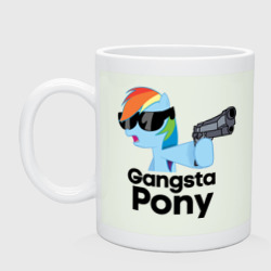 Кружка керамическая Gangsta pony