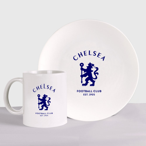 Набор: тарелка + кружка Челси Футбольный клуб Chelsea