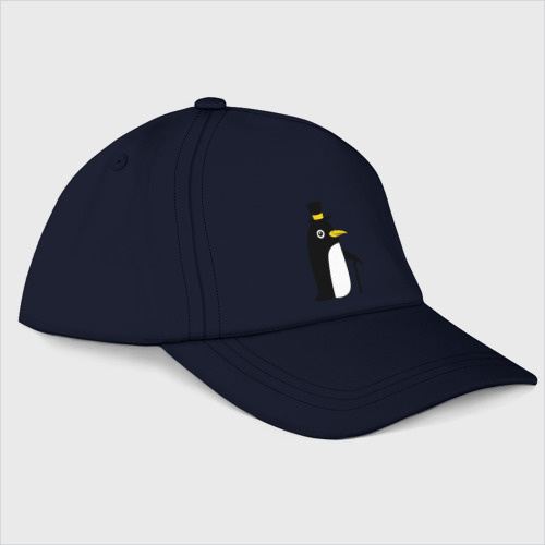 Бейсболка Пингвин в шляпе, цвет темно-синий