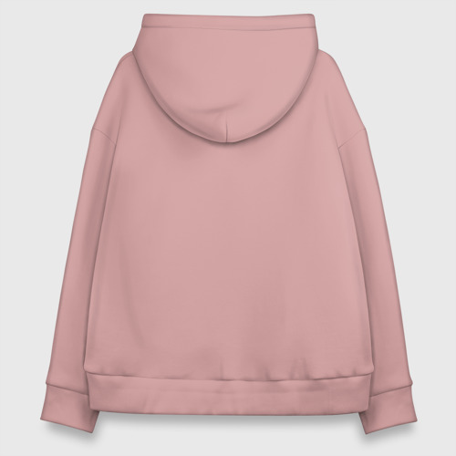 Женское худи Oversize хлопок SEDAN MAFIA, цвет пыльно-розовый - фото 2