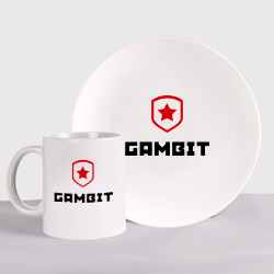 Набор: тарелка + кружка Gambit