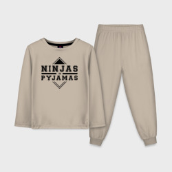 Детская пижама с лонгсливом хлопок Ninjas In Pyjamas