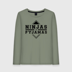 Женский лонгслив хлопок Ninjas In Pyjamas