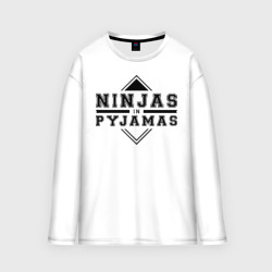 Женский лонгслив oversize хлопок Ninjas In Pyjamas