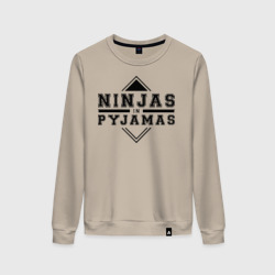 Женский свитшот хлопок Ninjas In Pyjamas