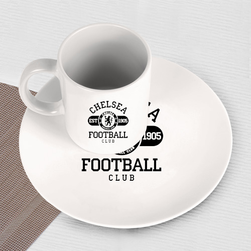 Набор: тарелка + кружка Chelsea футбольный клуб - фото 3
