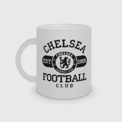 Кружка матовая стеклянная Chelsea футбольный клуб