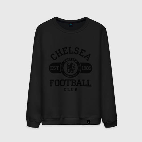 Мужской свитшот хлопок Chelsea футбольный клуб, цвет черный