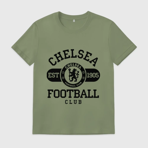 Мужская футболка хлопок Chelsea футбольный клуб