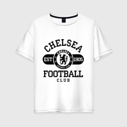 Женская футболка хлопок Oversize Chelsea футбольный клуб