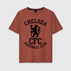 Женская футболка хлопок Oversize Chelsea FC