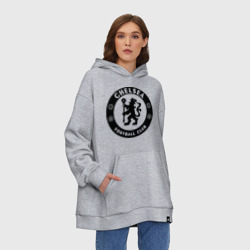 Худи SuperOversize хлопок Chelsea logo - фото 2