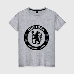 Женская футболка хлопок Chelsea logo