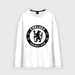 Женский лонгслив oversize хлопок Chelsea logo