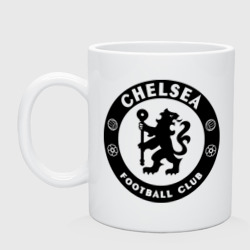 Кружка керамическая Chelsea logo