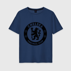 Женская футболка хлопок Oversize Chelsea logo