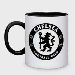 Кружка двухцветная Chelsea logo