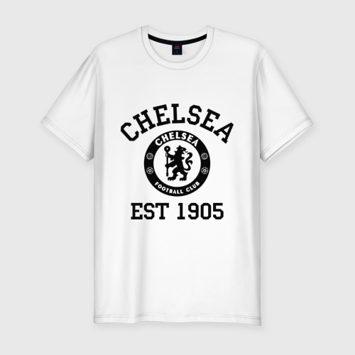 Мужская футболка хлопок Slim Chelsea 1905, цвет белый