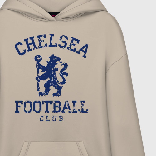 Худи SuperOversize хлопок Chelsea FC, цвет миндальный - фото 3