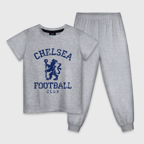 Детская пижама хлопок с принтом Chelsea FC, вид спереди #2