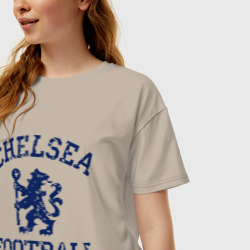 Женская футболка хлопок Oversize Chelsea FC - фото 2