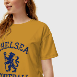 Женская футболка хлопок Oversize Chelsea FC - фото 2