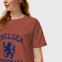 Женская футболка хлопок Oversize Chelsea FC - фото 2