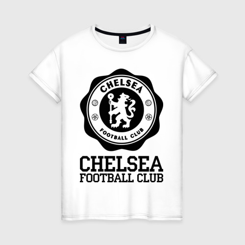 Женская футболка хлопок Chelsea FC, цвет белый