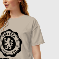 Женская футболка хлопок Oversize Chelsea FC - фото 2