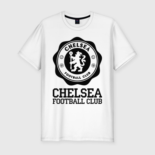 Мужская футболка хлопок Slim Chelsea FC, цвет белый