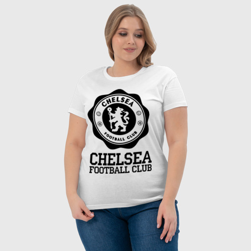 Женская футболка хлопок Chelsea FC, цвет белый - фото 6