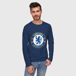 Мужской лонгслив хлопок Chelsea logo - фото 2