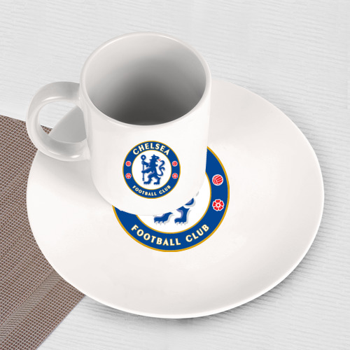 Набор: тарелка + кружка Chelsea logo - фото 3