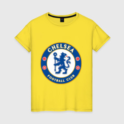 Женская футболка хлопок Chelsea logo