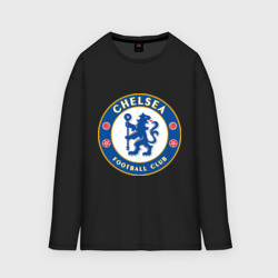 Женский лонгслив oversize хлопок Chelsea logo