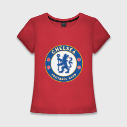 Женская футболка хлопок Slim Chelsea logo