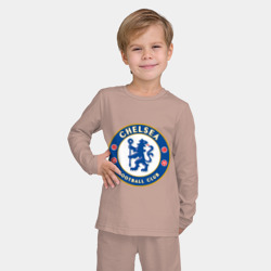 Детская пижама с лонгсливом хлопок Chelsea logo - фото 2