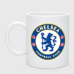 Кружка керамическая Chelsea logo