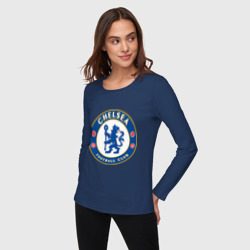 Женский лонгслив хлопок Chelsea logo - фото 2