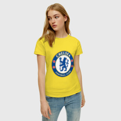 Женская футболка хлопок Chelsea logo - фото 2