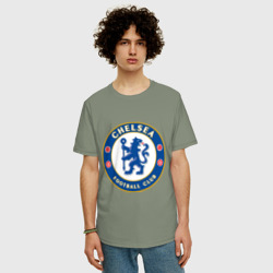 Мужская футболка хлопок Oversize Chelsea logo - фото 2