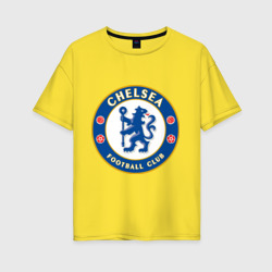 Женская футболка хлопок Oversize Chelsea logo