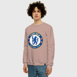 Мужской свитшот хлопок Chelsea logo - фото 2